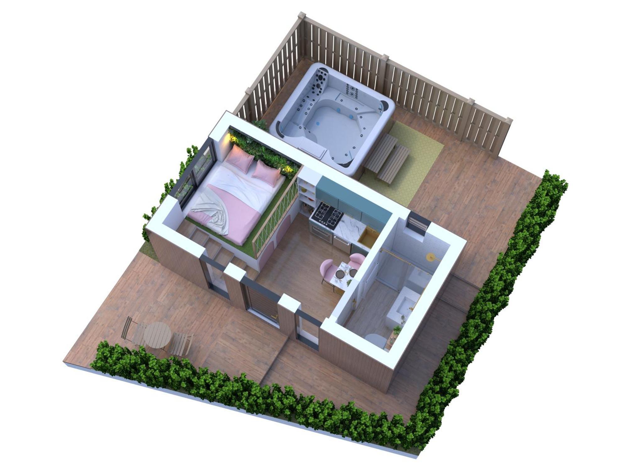Studio Les 2 Fees - Jacuzzi - Deco Feerique Montfort-sur-Meu Exterior foto